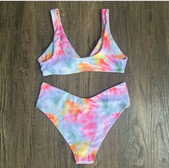 NWT Tie Dye high waisted bikini size medium - Picture 6 of 14